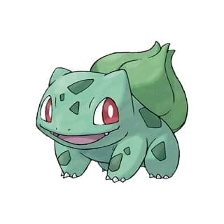 Bulbasaur, the Gen 1 Kanto starter Pokémon, official artwork