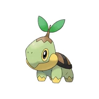 Turtwig, the Gen 4 Sinnoh starter Pokémon, official artwork
