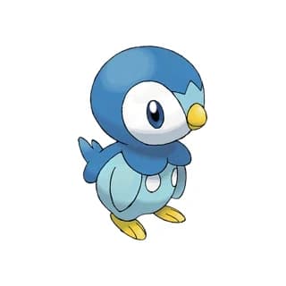 Piplup, the Gen 4 Sinnoh starter Pokémon, official artwork