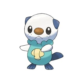 Oshawott, the Gen 5 Unova starter Pokémon, official artwork