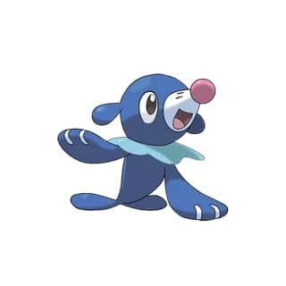 Popplio, the Gen 7 Alola starter Pokémon, official artwork