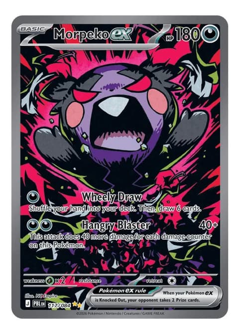 English Morpeko ex 117/084 Special Illustration Rare card from Pitch Black, TCGplayer product image