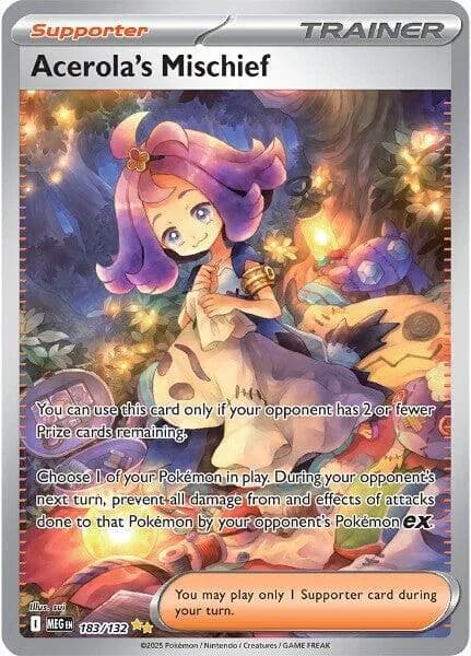 Acerola's Mischief 183/132, Special Illustration Rare, ME01: Mega Evolution (English) Pokémon card