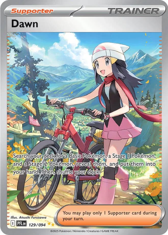 Dawn 129/094, Special Illustration Rare, ME02: Phantasmal Flames (English) Pokémon card