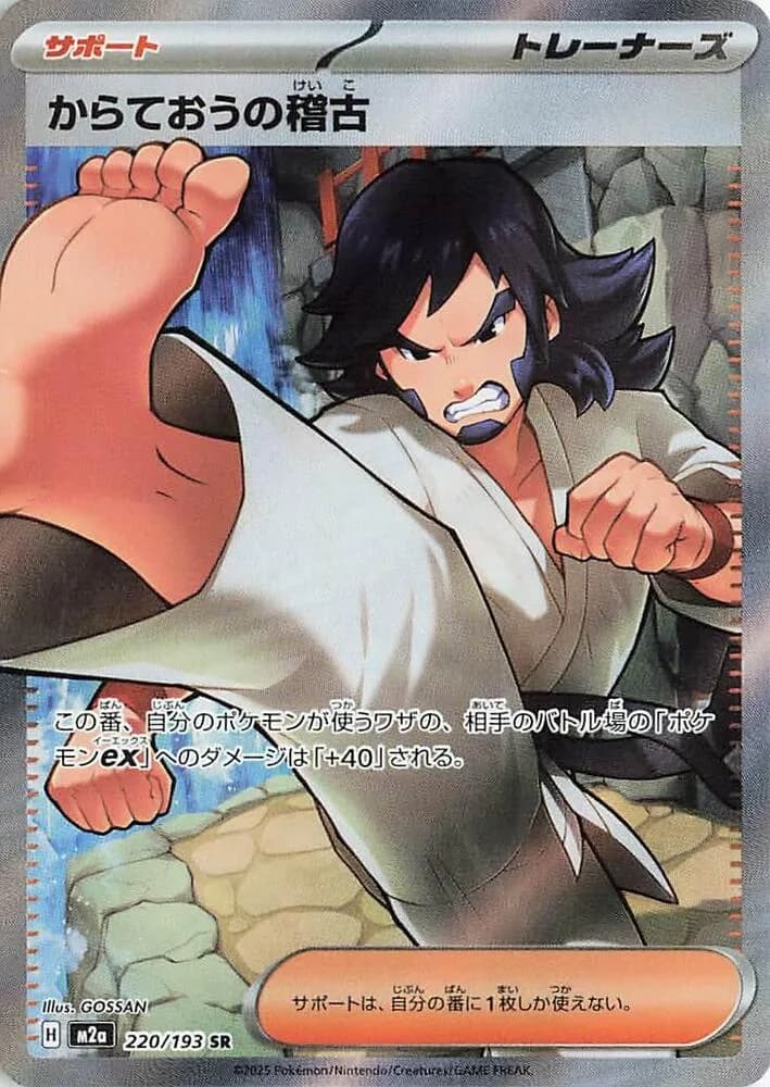Black Belt's Training 220/193, Super Rare, M2a (Japanese) Pokémon card